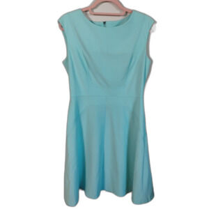 Calvin Klein Baby Blue A-Line Dress - Sz 8 -‎ Classic & Chic!